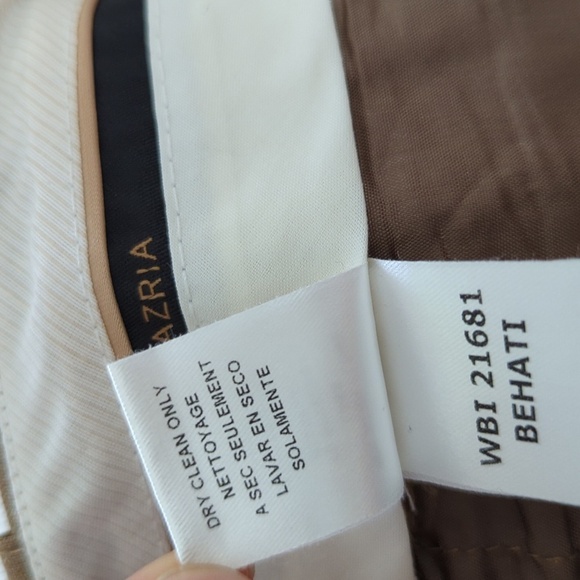 BCBGMaxazria Mid Rise Wide Leg Wool Pant Brown 8 Business casual academia office - Picture 9 of 11